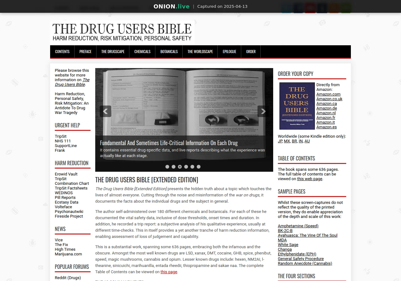 Drug Users Bible screenshot